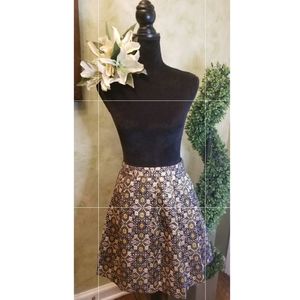 Forever 21 Brocade Metallic Mini Skirt